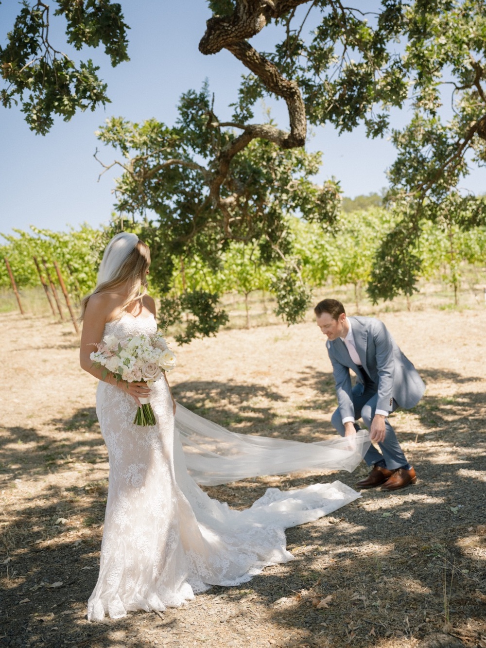 Cathedral length veil